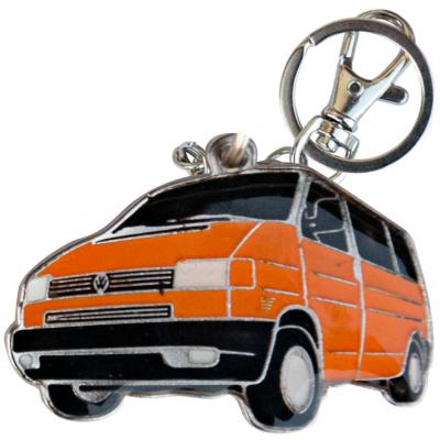 Retro kulcstartó, Volkswagen VW Transporter T4, narancs Autós kult termékek alkatrész vásárlás, árak